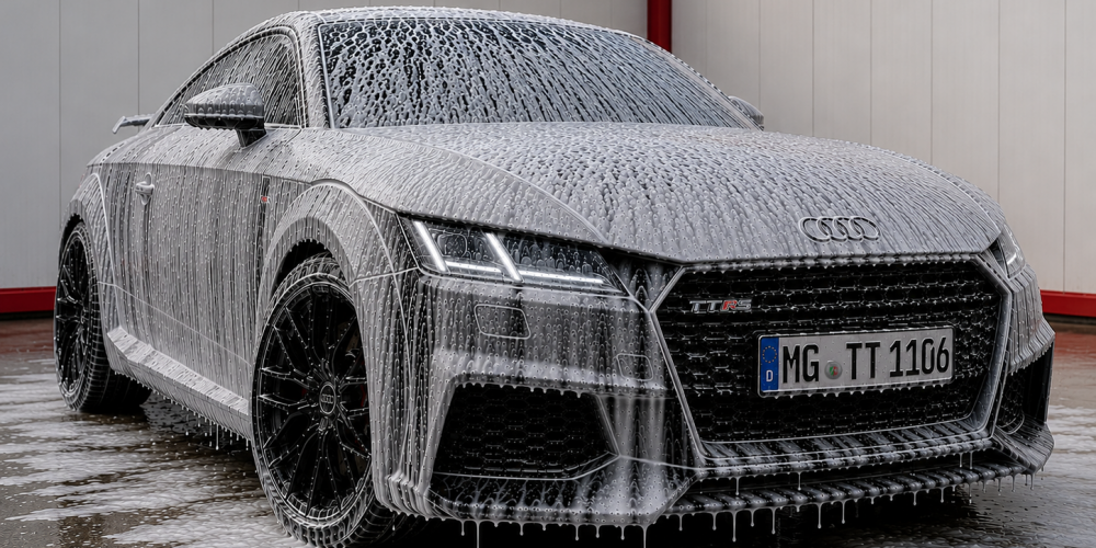 AudiTT Poliert und Keramikversieglung Außen Aufbereitung und Reinigung CarDetailKunze Mönchengladbach Snowfoam