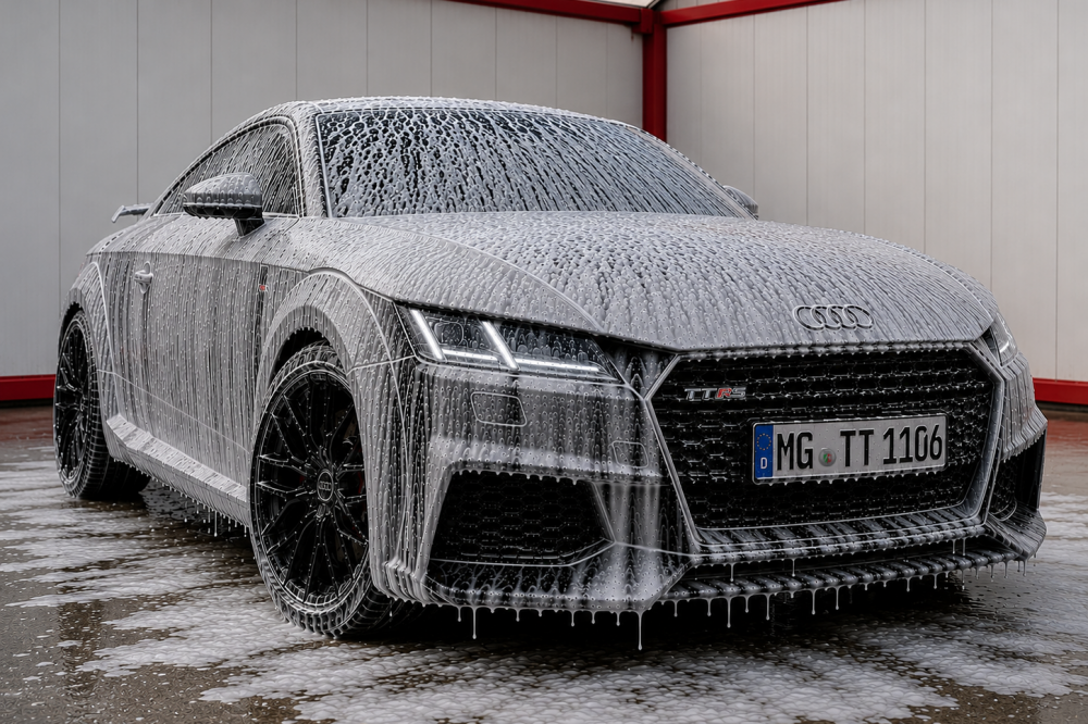 AudiTT Poliert und Keramikversieglung Außen Aufbereitung und Reinigung CarDetailKunze Mönchengladbach Snowfoam